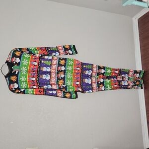 Ugliest Christmas Sweater One Zip Up No Feet Size S Pajamas NEW NWT